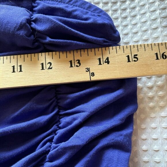 AVA & VIV Ruche Bodice Jumpsuit  XXL Purple Wide Leg Spaghetti Removable Straps - Picture 14 of 16